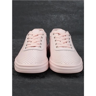 05-PDXL143-3 PINK Кроссовки женские (натуральная кожа)
