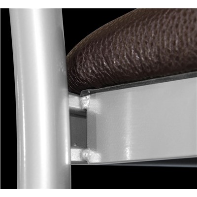 Стул барный SHT-S102
                        сереб. / espresso / белая шагрень гл.