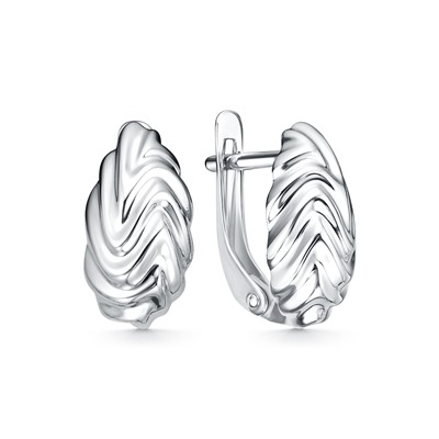 Серьги родированные серебро 925*