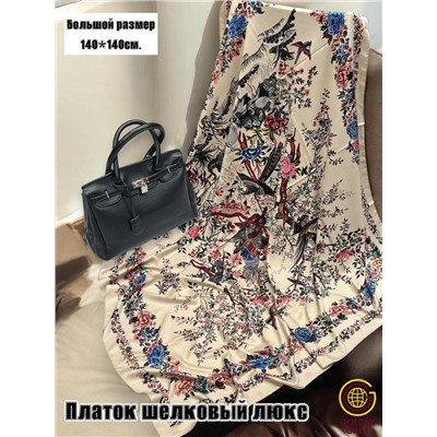 Платок шелковый большой "Парижанка" Арт 2428/36