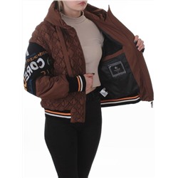 705 BROWN Куртка демисезонная женская (100 гр. синтепон)
