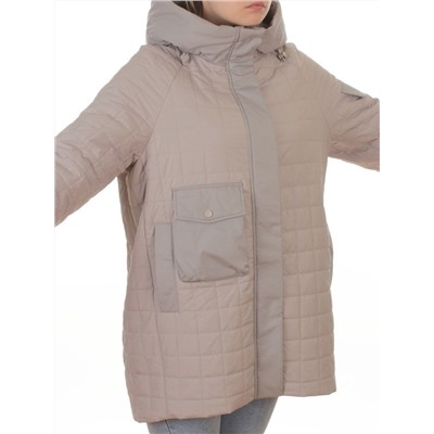 9608 GRAY Куртка стеганная демисезонная женская (100 гр. синтепон)