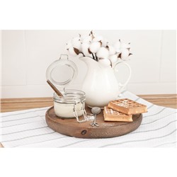 Банка для сыпучих Доляна «Галерея», 190 мл, 11×8×8.3 см, с бугельным замком, стекло, прозрачная