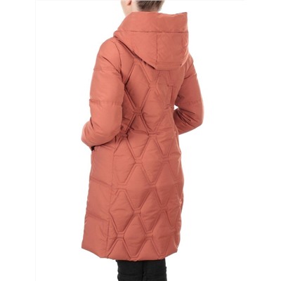 2158  TERRACOTTA Пальто зимнее облегченное  женское YINGPENG (150 гр. холлофайбер)