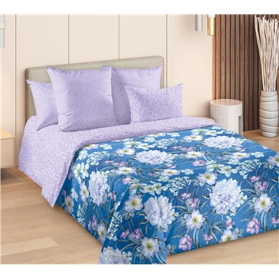 Ткань сатин 235 см / Белый букет 2 (основа)