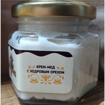 Крем-мёд с кедровым орехом,  150гр