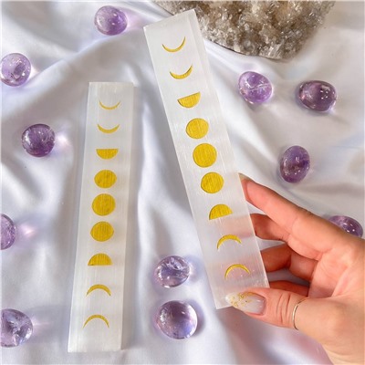 Радуга Самоцветов Пластина Селенит "Лунный цикл"