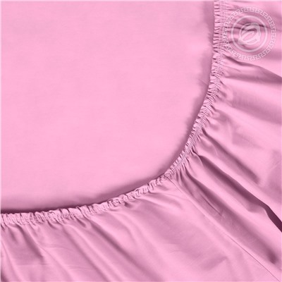 Простыня на резинке из сатина Сиреневый Арт Дизайн
