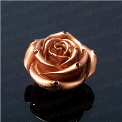 Бусина Кулон П, Розочка  36мм, цвет бронза, отверстие 1,5мм.