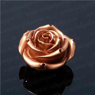Бусина Кулон П, Розочка  36мм, цвет бронза, отверстие 1,5мм.
