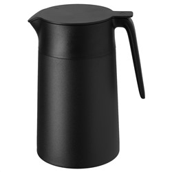 UNDERLÄTTA, Isolierkanne, schwarz,, 1.2 l