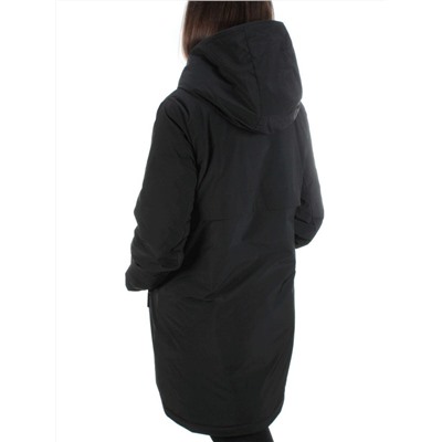 22223 BLACK Куртка демисезонная женская (120 гр. синтепон)