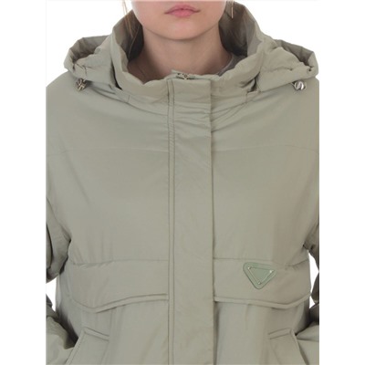 7060 LT. GREEN (OLIVE) Куртка демисезонная женская (100 гр. холлофайбер)