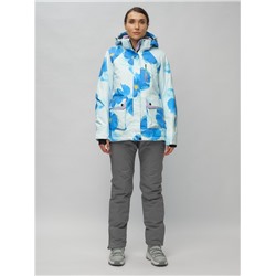 Горнолыжный костюм женский голубого цвета 020231Gl