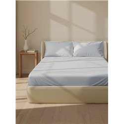 Простыня на резинке SL Home Modal 140×200+30 см, светло-серая