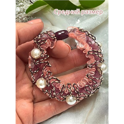 Резинка для волос Арт Р23 цвет пудра