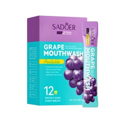 Ополаскиватель для полости рта в саше с виноградным вкусом SADOER Grape Mouthwash, 10мл*20 шт
