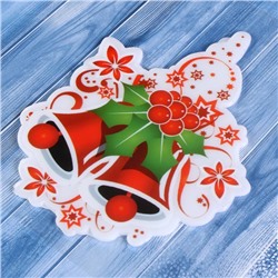 Наклейка на стекло «Колокольчики с ягодками» 13×16.5 см