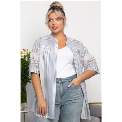 Блуза Июль (голубая) Б13876-24М