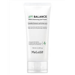 MeLoSo Очищающая пенка для лица с экстрактом камелии и алоэ / pH Balance Mild Cleansing Gel Foam, 130 мл