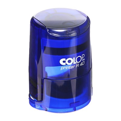 Оснастка для круглой печати автоматическая COLOP Printer R=40, диаметр 41.5 мм, с крышкой, корпус индиго