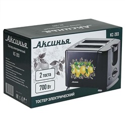 Тостер 700 Вт АКСИНЬЯ КС-203 "Лимоны"