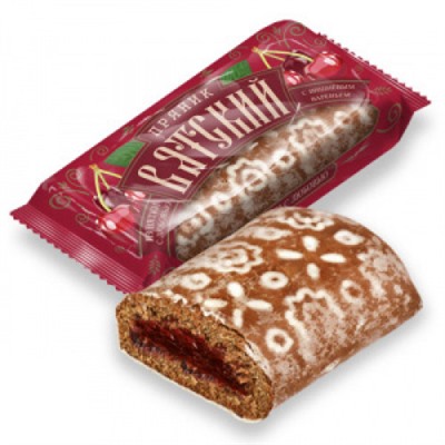 Пряники Вятский пряник с вишневым вареньем 120г/КИО (в заказ по 5 шт)