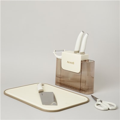 НАБОР КУХОННЫХ ПРЕДМЕТОВ 7ШТ ЦВЕТ АЙВОРИ