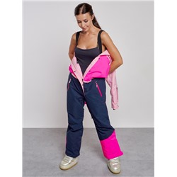 Горнолыжный комбинезон женский зимний розового цвета 2327R