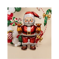 Воздушный шар фольгированный 43" «Дед мороз с подарками», под воздух