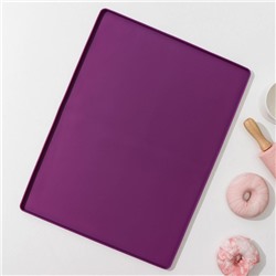 Противень для духовки Доляна «Криспи», силикон, 40×30 см, чёрный