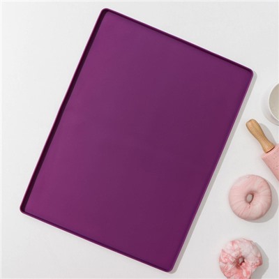 Противень для духовки Доляна «Криспи», силикон, 40×30 см, чёрный