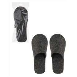 Тапки для бани и сауны, войлок серый