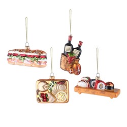 Набор ёлочных украшений Christmas feast из коллекции New Year Essential, 4 шт.