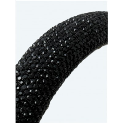 Ободок для волос со стразами объемный Арт ОБ6/006