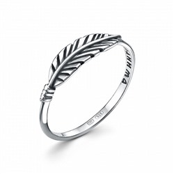 Кольцо (Спаси и Сохрани) из серебра ч/ч литьё