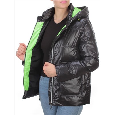 8263 BLACK Куртка демисезонная женская BAOFANI (100 гр. синтепон)