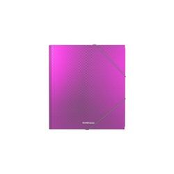Папка на резинке А5+, 550 мкм, ErichKrause Diagonal Vivid, корешок 5 мм, до 300 листов, микс