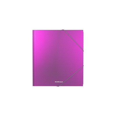 Папка на резинке А5+, 550 мкм, ErichKrause Diagonal Vivid, корешок 5 мм, до 300 листов, микс