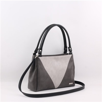 Сумка 100 мульти итальянский серо-черный