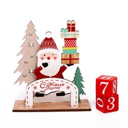 Вечный календарь «Дед Мороз с подарками» 14×5.5×15.5 см