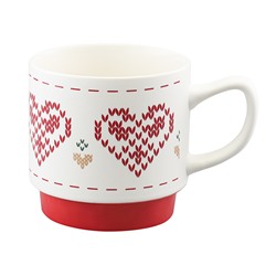 Набор из четырех кружек Knitted tale из коллекции New Year Essential, 380 мл