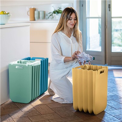 Корзина для белья складная Eco Packly, зеленая