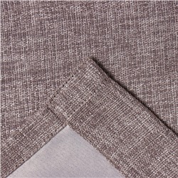 Штора портьерная Этель Natural 130*300 см, цв.серый, рогожка/блэкаут, пл. 275 г/м2