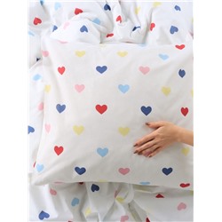 Постельное бельё «Этель» 2 сп Сolored Hearts 175×215 см, 200×220 см, 70×70 см-2 шт., поплин 125 г/м², хлопок100%