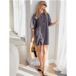 Ассиметричное платье-туника из премиального хлопка