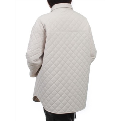 H24-018 LT. BEIGE Куртка демисезонная женская (100 гр. холлофайбер)