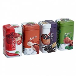 Банка жестяная "Сканди" 4 штуки по 0,24 л П50*50h80v024-01914