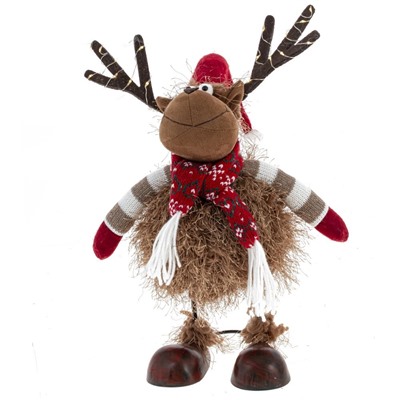 GAEM Игрушка набивная с подсветкой "Олень" (CR2032x2), L26 W15 H46/31 см