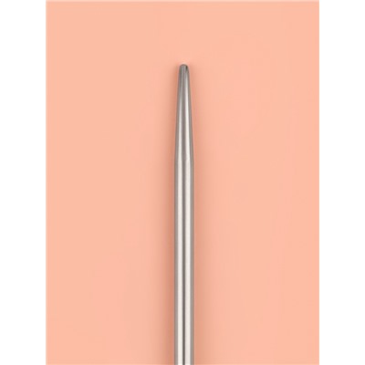 Спицы круговые, для вязания, с пластиковой леской, d=2 мм, 14/80 см, с иглой